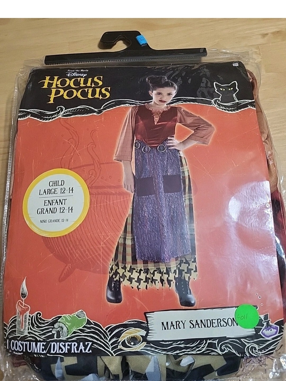Girls Mary Sanderson Halloween Costume - Disney Hocus Pocus Size L 12-14 #4011